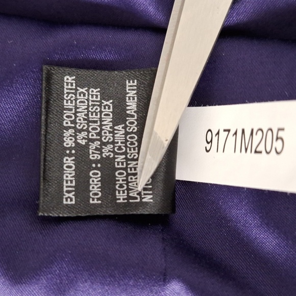 Gianni Bini NEW Purple Romantic Glam Cocktail Belted Ruffle Preppy Dress Size 10 - Picture 13 of 14